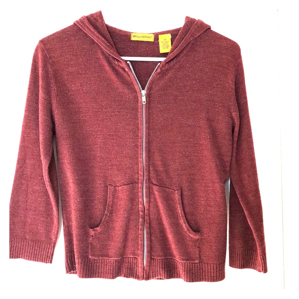 Blue Asphalt zipper hoodie women’s size M